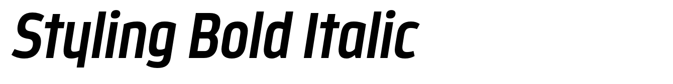 Styling Bold Italic